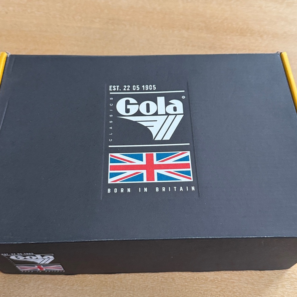 Gola GrandSlam Trident Sneakers. White Ocean/Ash - Picture 2 of 13